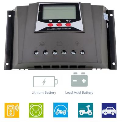 China Solar charger controller wp 60A 80A 12V/24V/48V lithium lifepo4 battery charge controller for sale