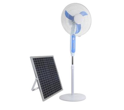 China USB+small Night Light 16 Inch DC Rechargeable Solar POS Fan for sale