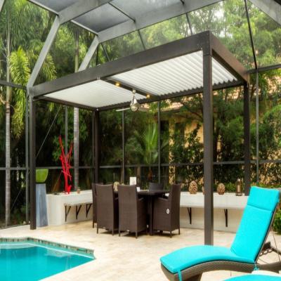 China Customized Waterproof Motorized Aluminum Pergola Louver à venda