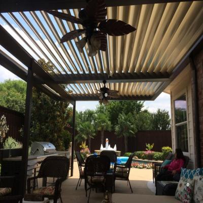 China Customized Louver Roof Waterproof Louvered Pergola Covers for sale