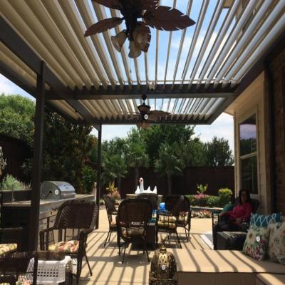 China Aluminum slat pergola outdoor 4x3 customized louver à venda