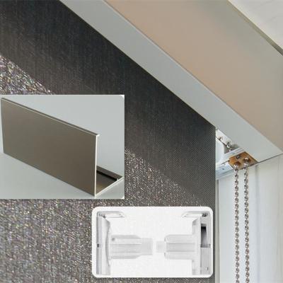 China manual metal chain child safe sealed bottom pocket fascia roller blinds for sale