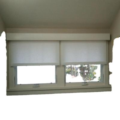 中国 AOK Somfy electric automatic dual zigbee roller blinds with fascia 販売のため