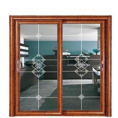 China Frameless glass door double glazed sliding windows doors for sale