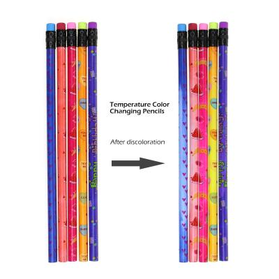 China office & School Pencil Color Changing Mood Pencils Assorted Color Thermochromic Graphite Pencils HB Pencil For Kids Party for sale