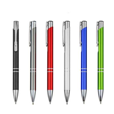 China High Quality Metal Ball Pen Manufacturing Office School Ballpoint Pens With Logo Aluminum Ballpoint Pen for sale