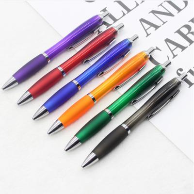 China Plastic Ball Pen Colorful Advertising Ballpoint Pen Cheap Squash Promotion Office School Ballpoint Pens for sale