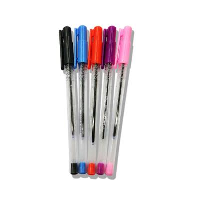 China Promotional Pen Factory Direct Selling Oil Gel Ink Pen Transparent and Semi Gel Ink Pen Logo Printed Ball Pens Gel for sale