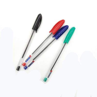 China Promotional Pen Transparent Semi Gel Pen , Smooth Writing Multicolor Oil Gel Ink Pen for sale