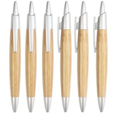 China Popular Eco-friendly Bamboo Pen Hot Selling Fat Barrel Special Hotel Ball Pens For School Promotional Gifts for sale