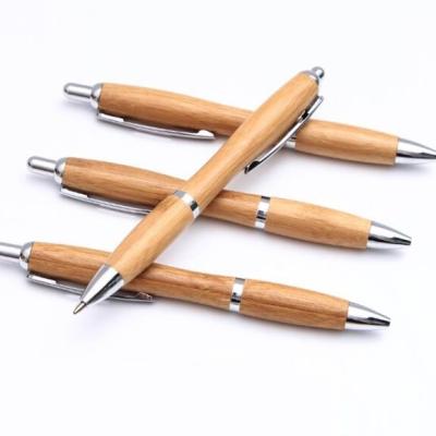 China Hot Recyclable Bamboo Ballpoint Pens 2020 Promotional Pen Twist Pen Bamboo Gift Pen for sale