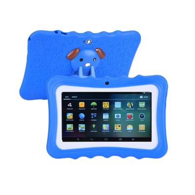 China Drop Resistance 2021 Wholesale Cheap 7 Inch Kids Learning Tablet Android Student Kids Q7 Tablet With Bracket for sale