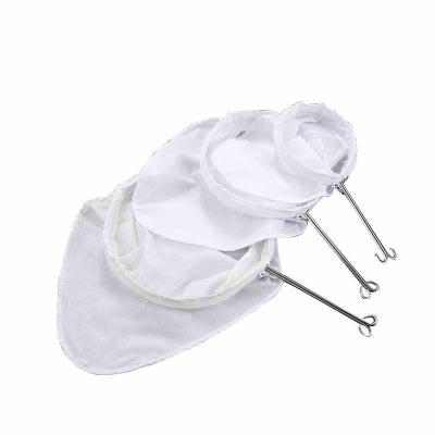 China Hong Kong Style Specification Multi Viable Milk Tea Filter Bag With Steel Ring High Quality Coffee Cloth Bag for sale