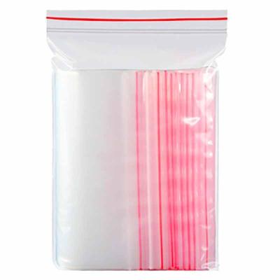 China Food Grade BIODEGRADABLE Chinese PE Stock Factory Supplier Polyethylene Plastic Clear Recyclable Zipper Zipper Bag for sale