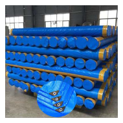 China Double Faced Hdpe Polyethylene Woven Stripe Tarpaulin Stocklot Roll for sale