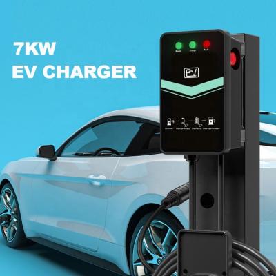 China Wallbox 7kw 11kw Level 2 Type 1 Charging Station Wall Charger 32A Wall Mount EV Fast Charger FN-MB201 for sale