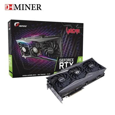 China Professional Workstation Graphics Card Supplier in China iGame GeForce RTX 3080 Vulcan OC 12G LHR GPU 1710Mhz 19Gbps ​​12GB GDDR6X for sale