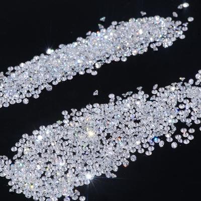 Cina DEF Colore VVS Chiarezza Laboratorio Cresciuti Diamanti Melee 4 a 6,2 mm 0,28 a 0,98ct Bianco Forma rotonda in vendita