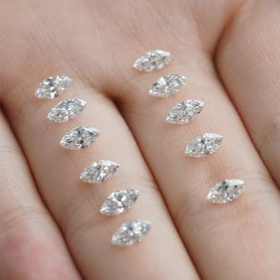 Cina 1.5x3.3-4.8x9.5mm 0,01 a 0,68ct Diamanti naturali in mischia Bianco forma Marchese DEF Colore VVS Chiarezza in vendita