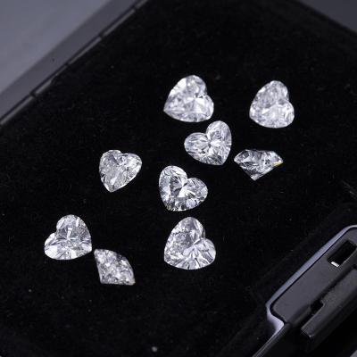 China DEF Kleur VVS Helderheid Kleine Diamanten Melee 2.4-2.7x4.3-4.5mm 0,01 tot 0,68ct Witte Hartvorm Te koop