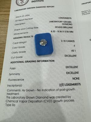 China F VS1 3EX CVD Lab Grown Diamond DIY Jewelry Accessories for sale