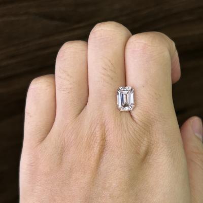 中国 3.22ct エメラルドカットラボ 成長したダイヤモンド CVD F VS1 VG EX N IGI LG630433830 販売のため