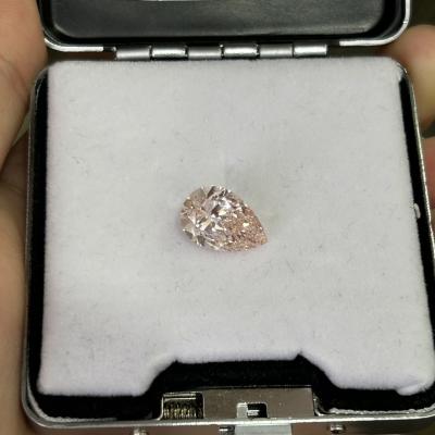 China 3.01CT Fancy Light Pink Cvd Diamant VS1 2EX CVD Laborgewachsener Diamant Birnenschnitt IGI zertifiziert zu verkaufen