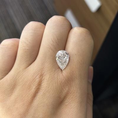 China 4.09CT F VS1 EX VG CVD Pear Shaped Lab Created Diamond LG628426480 for sale