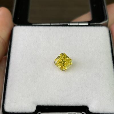 China 2.03ct VS2 Yellow Diamond Lab Grown CVD HPHT Lab Grown Diamonds for sale