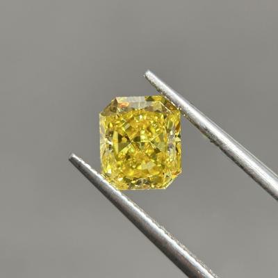 China 1.34ct VS1 Fancy Yellow Lab Grown Diamonds For Jewelry Making for sale