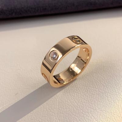 China Love Wedding Band 3 Diamonds 18k Gold 0.22 Carat GH-SI1 for sale