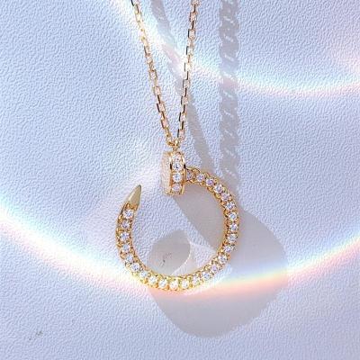 China Natural Diamond 0.39ct Juste Un Clou Necklace Pedant 18k Gold for sale