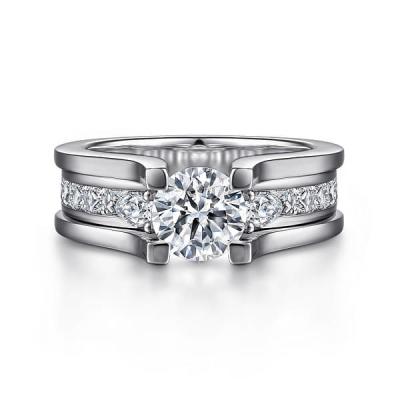 China Lab Diamond Wedding Band VVS Clarity HPHT Round Cut Lab Grown Diamond Ring for sale