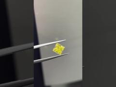 1.5ct Lab Growm Diamond Princess Cut CVD Intense Yellow VS1 2EX N IGI | LG627479402