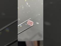 3.72ct Lab Grown Diamond Radiant Cut CVD Fancy Pink VS Loose diamond