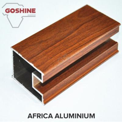 China Third - Dimension Wood Finish Aluminium Profiles Solid Substantial for sale