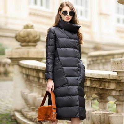 China wholesale Anti-wrinkle ladies coat winter female light down feather women jackets coats for women for sale