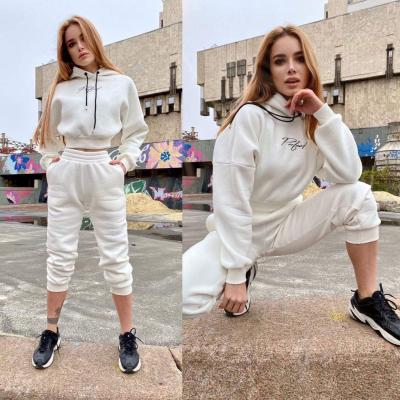 China 2021 New Viable Women's Fashion Sports And Leisure Sweater Suit Hoodie And Jogger Set Women for sale