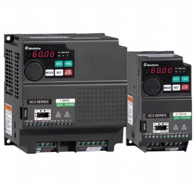 China Shihlin AC Motor Drive Inverters SC3 0.2-5.5KW 1phase 220v 0.2-2.2kw 0.25-3HP Compact Vector Control Converter SC3 for sale