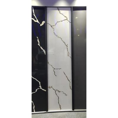 China Large Slab Quartz Stones Simplicity Wholesale Modern Artificial Stone Exterior Wall Decoration for sale