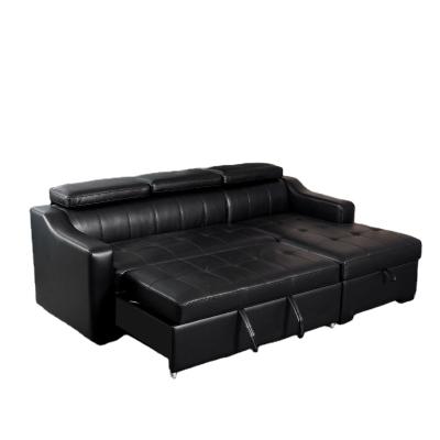 China Wholesale Foldable Sectional Sofa Sleeper With Storage Pull Out Corner Folding L Shape Sofa With Bed for sale