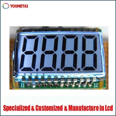 China wholesale price 7 segment lcd display 4 digit custom 5 years factory warranty YMT-custom lcd time for sale