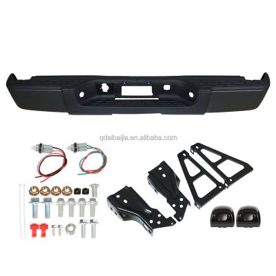 China Mounting hardware included for 2007 2008 2009-2013 Chevy silverado / GMC Sierrsa 1500 black rear bumpers for sale