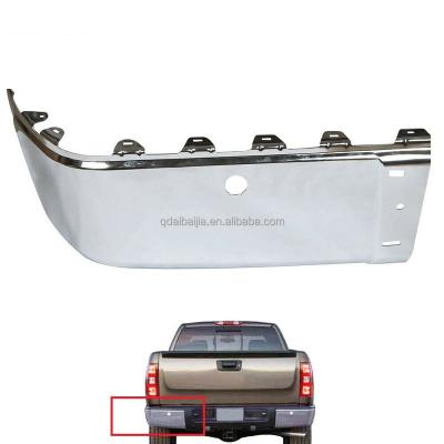 China Stainless Steel For Chevy Silverado 1500 2007-2013 Left End Sensor Holes Chrome Rear Bumper for sale