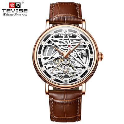 China Hot Selling Power Reserve Tevise 888C New Cavity Waterproof Mechanical Men Automatic Watch. for sale