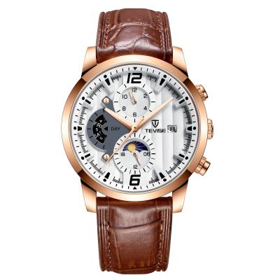 China Day/Date Tevise Casual Watch Waterproof Automatic Mechanical Watch Calendar Movement Contracted Men Watch for sale