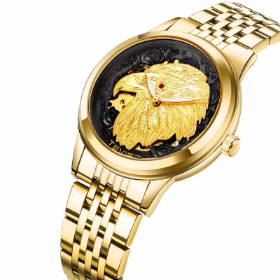 China Automatic Date Tevise Water Resistant Watches Luxury Canton Gold Men Wristwatches 3ATM Waterproof Men for sale