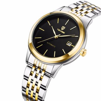 China Wholesaler Date TEVISE 9017 Automatic Luxury Brand Watches Men Automatic Wristwatches Self-Wind Stainless Steel Watches for sale