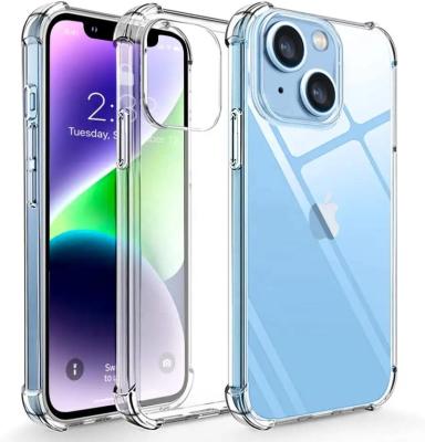 China Amazone Tpu Shockproof Hot Shockproof Transparent Clear 1.5mm Phone Case For iPhone 14 Pro 14 Plus Max for sale