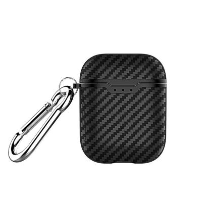 China Fashion Carbon Fiber Shockproof Earphone Accessories Soft Silicone Skin Cover For Airpods Case for sale